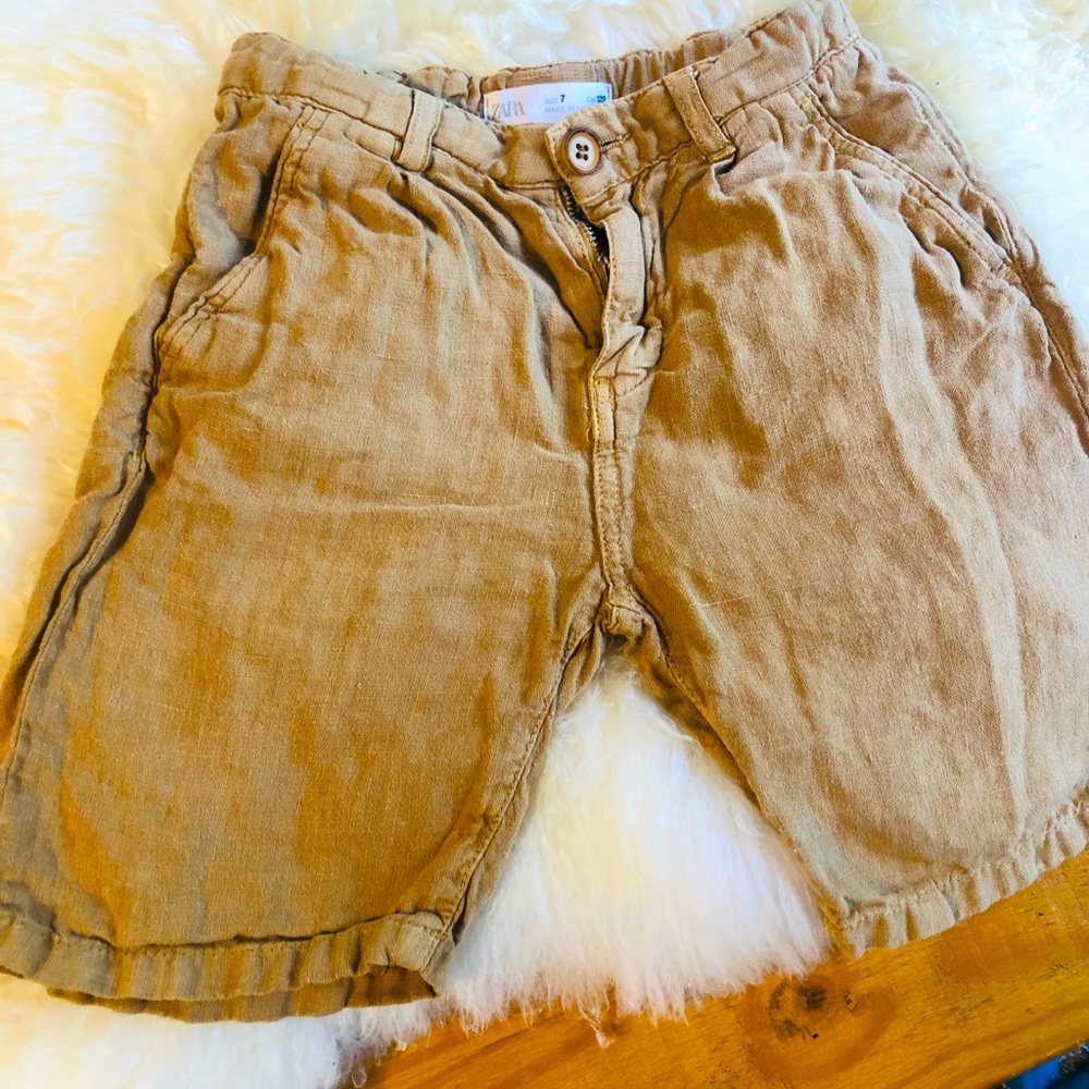 Zara linen shorts